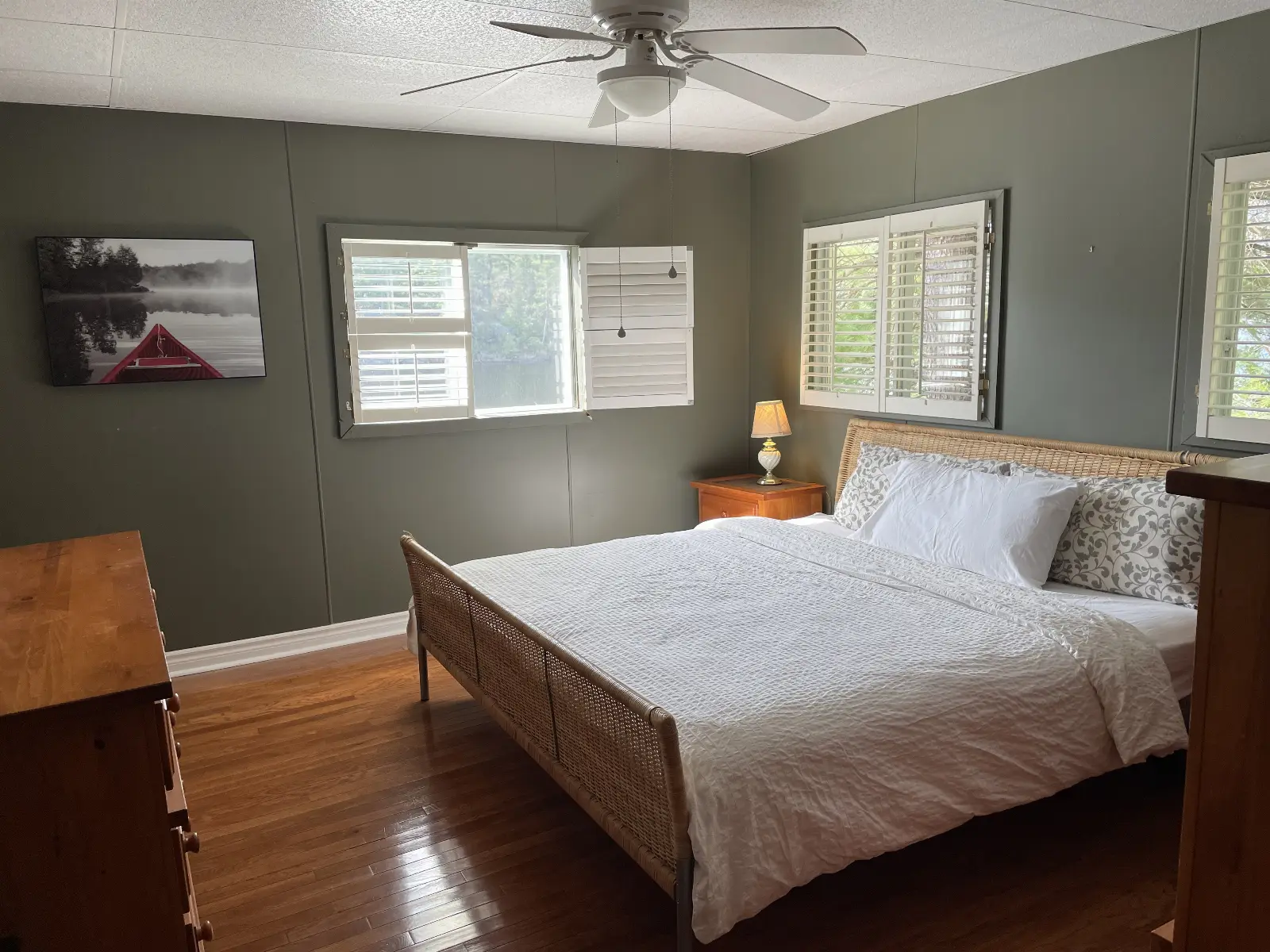 Master with a king bed
