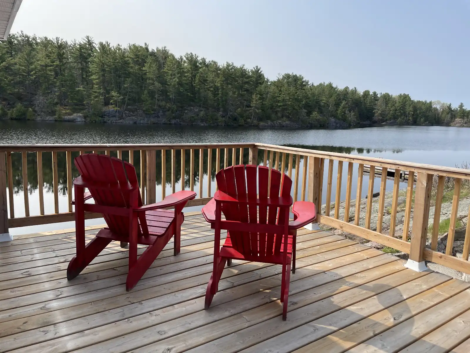 Deck by the water